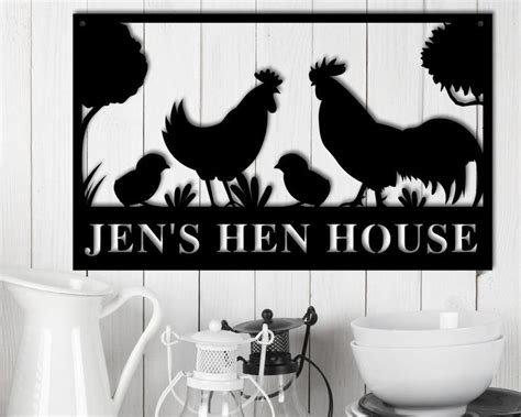 metal in the hen house|Metal Hen House Signs .